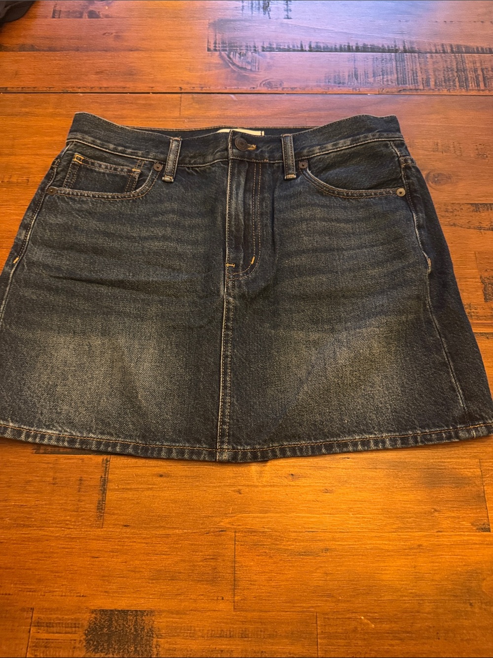 Madewell Dark Indigo Denim Mini Skirt